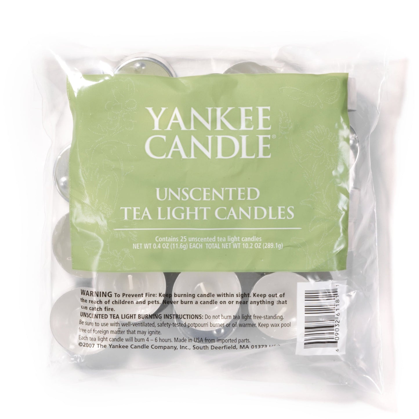 Unscented Tea Light Candles - Package of 25 Wave 6-0575